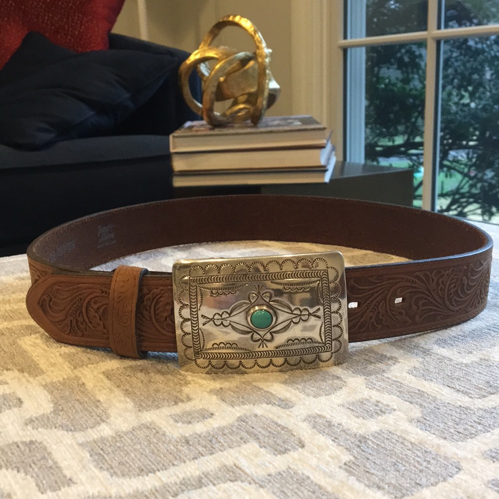 Western Style Leather Belt